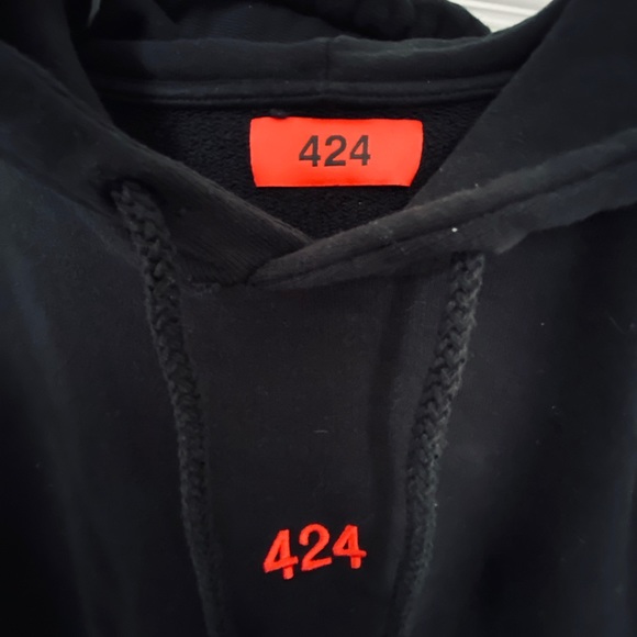424 ON FAIRFAX BASIC LOGO HOODIE - Picture 2 of 4